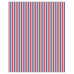 Usa Flag Red And Flag Blue Narrow Thin Stripes  Drawstring Bag (small) by PodArtist