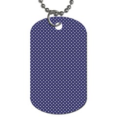 Usa Flag White Stars On Flag Blue Dog Tag (one Side) by PodArtist