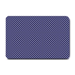 Usa Flag White Stars On Flag Blue Small Doormat  by PodArtist