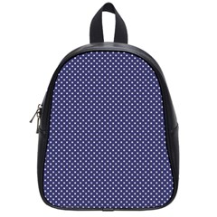 Usa Flag White Stars On Flag Blue School Bag (small) by PodArtist