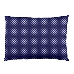 Usa Flag White Stars On Flag Blue Pillow Case (two Sides) by PodArtist