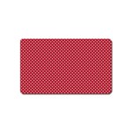 USA Flag White Stars on Flag Red Magnet (Name Card) Front