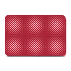 Usa Flag White Stars On Flag Red Plate Mats by PodArtist