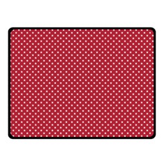 Usa Flag White Stars On Flag Red Fleece Blanket (small) by PodArtist