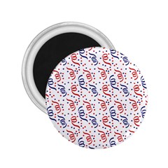 Red White And Blue Usa/uk/france Colored Party Streamers 2 25  Magnets by PodArtist