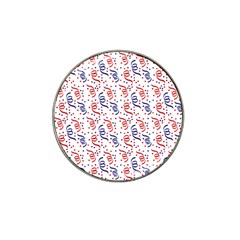 Red White And Blue Usa/uk/france Colored Party Streamers Hat Clip Ball Marker (10 Pack) by PodArtist