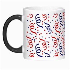 Red White And Blue Usa/uk/france Colored Party Streamers Morph Mugs by PodArtist