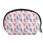 Red White and Blue USA/UK/France Colored Party Streamers Accessory Pouches (Large)  Front