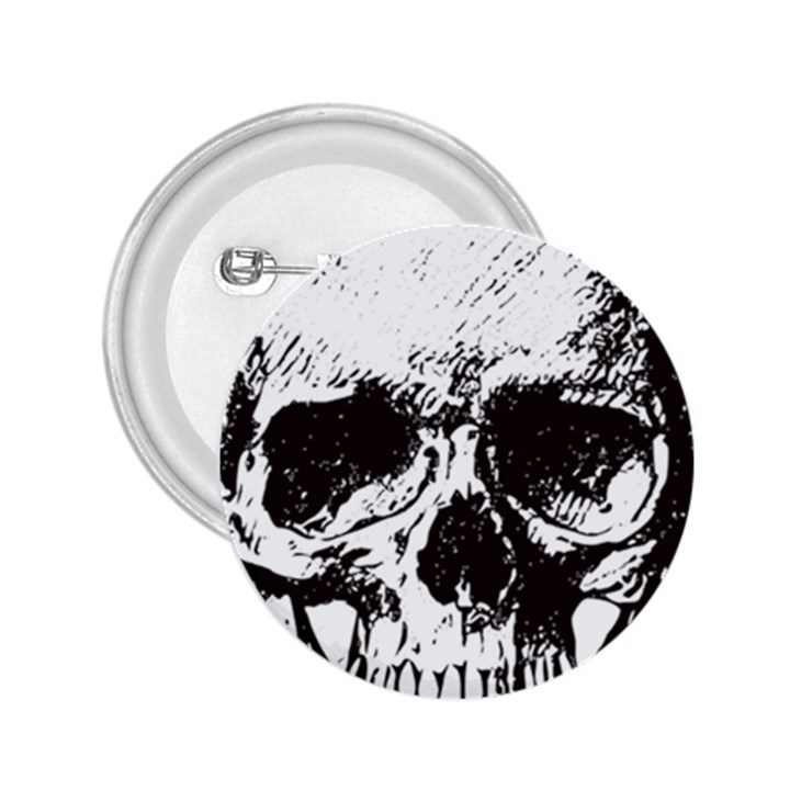 Skull Vintage Old Horror Macabre 2.25  Buttons