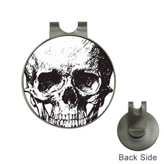 Skull Vintage Old Horror Macabre Hat Clips With Golf Markers by Sapixe