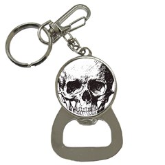 Skull Vintage Old Horror Macabre Bottle Opener Key Chains by Sapixe