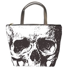 Skull Vintage Old Horror Macabre Bucket Bags by Sapixe