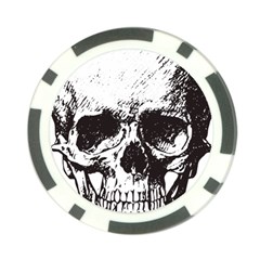 Skull Vintage Old Horror Macabre Poker Chip Card Guard (10 Pack) by Sapixe