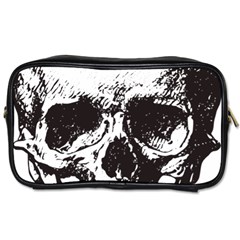 Skull Vintage Old Horror Macabre Toiletries Bags 2-side by Sapixe