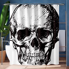 Skull Vintage Old Horror Macabre Shower Curtain 60  X 72  (medium)  by Sapixe