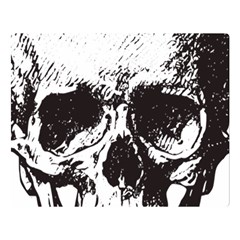 Skull Vintage Old Horror Macabre Double Sided Flano Blanket (large)  by Sapixe