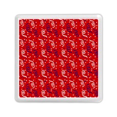 Red White And Blue Usa/uk/france Colored Party Streamers Memory Card Reader (square)  by PodArtist