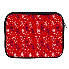 Red White And Blue Usa/uk/france Colored Party Streamers Apple Ipad 2/3/4 Zipper Cases by PodArtist