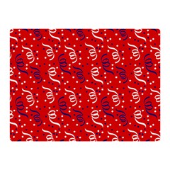 Red White And Blue Usa/uk/france Colored Party Streamers Double Sided Flano Blanket (mini)  by PodArtist