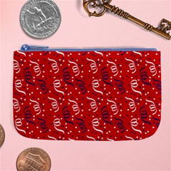 Red White And Blue Usa/uk/france Colored Party Streamers Large Coin Purse by PodArtist