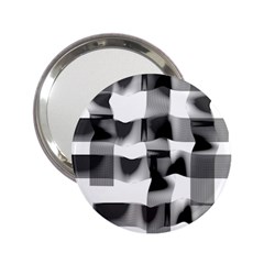 Geometry Square Black And White 2 25  Handbag Mirrors by Sapixe