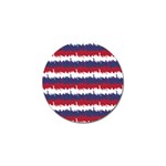 244776512NY USA Skyline in Red White & Blue Stripes NYC New York Manhattan Skyline Silhouette Golf Ball Marker Front