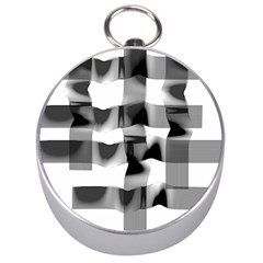 Geometry Square Black And White Silver Compasses by Sapixe