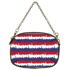 244776512ny Usa Skyline In Red White & Blue Stripes Nyc New York Manhattan Skyline Silhouette Chain Purses (one Side)  by PodArtist