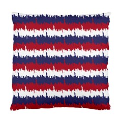 244776512ny Usa Skyline In Red White & Blue Stripes Nyc New York Manhattan Skyline Silhouette Standard Cushion Case (one Side) by PodArtist