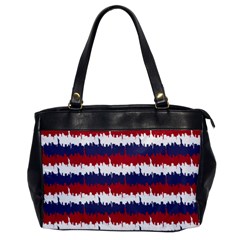 244776512ny Usa Skyline In Red White & Blue Stripes Nyc New York Manhattan Skyline Silhouette Office Handbags by PodArtist