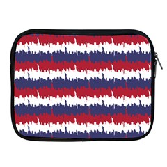 244776512ny Usa Skyline In Red White & Blue Stripes Nyc New York Manhattan Skyline Silhouette Apple Ipad 2/3/4 Zipper Cases by PodArtist