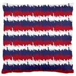 244776512NY USA Skyline in Red White & Blue Stripes NYC New York Manhattan Skyline Silhouette Standard Flano Cushion Case (Two Sides) Front