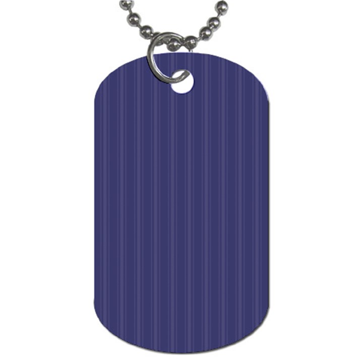 Subtle Textures USA Flag Blue Mattress Ticking Pattern Dog Tag (One Side)