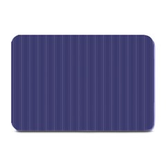 Subtle Textures Usa Flag Blue Mattress Ticking Pattern Plate Mats by PodArtist