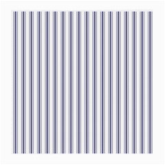 Mattress Ticking Wide Striped Pattern In Usa Flag Blue And White Medium Glasses Cloth by PodArtist