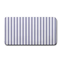 Mattress Ticking Wide Striped Pattern In Usa Flag Blue And White Medium Bar Mats by PodArtist