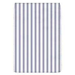 Mattress Ticking Wide Striped Pattern In Usa Flag Blue And White Flap Covers (l)  by PodArtist