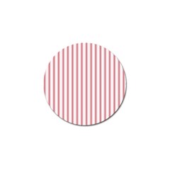 Mattress Ticking Wide Striped Pattern In Usa Flag Red And White Golf Ball Marker by PodArtist