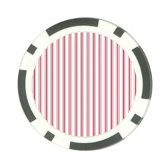 Mattress Ticking Wide Striped Pattern In Usa Flag Red And White Poker Chip Card Guard by PodArtist