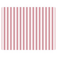 Mattress Ticking Wide Striped Pattern In Usa Flag Red And White Double Sided Flano Blanket (medium)  by PodArtist