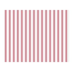 Mattress Ticking Wide Striped Pattern In Usa Flag Red And White Double Sided Flano Blanket (large)  by PodArtist