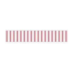 Mattress Ticking Wide Striped Pattern In Usa Flag Red And White Flano Scarf (mini) by PodArtist