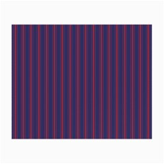 Mattress Ticking Wide Striped Pattern In Usa Flag Blue And Red Small Glasses Cloth (2-side) by PodArtist