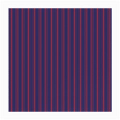 Mattress Ticking Wide Striped Pattern In Usa Flag Blue And Red Medium Glasses Cloth (2-side) by PodArtist