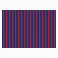 Mattress Ticking Wide Striped Pattern In Usa Flag Blue And Red Large Glasses Cloth by PodArtist