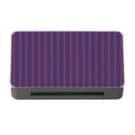 Mattress Ticking Wide Striped Pattern in USA Flag Blue and Red Memory Card Reader with CF Front