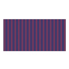 Mattress Ticking Wide Striped Pattern In Usa Flag Blue And Red Satin Shawl by PodArtist