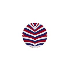 US United States Red White and Blue American Zebra Strip 1  Mini Buttons