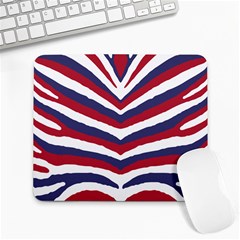 US United States Red White and Blue American Zebra Strip Large Mousepads