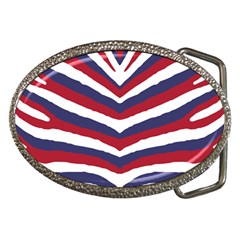 US United States Red White and Blue American Zebra Strip Belt Buckles